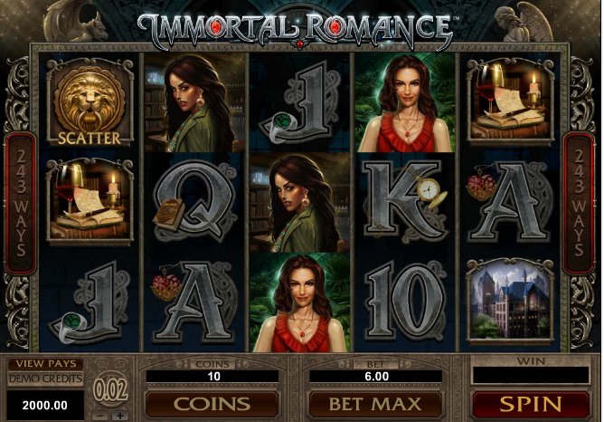 Immortal Romance – gratis spins i spandevis