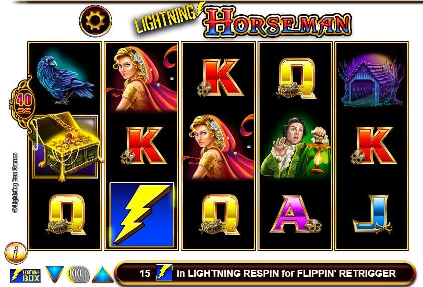 Den spooky Lighting Horseman slotautomat med stor jackpot